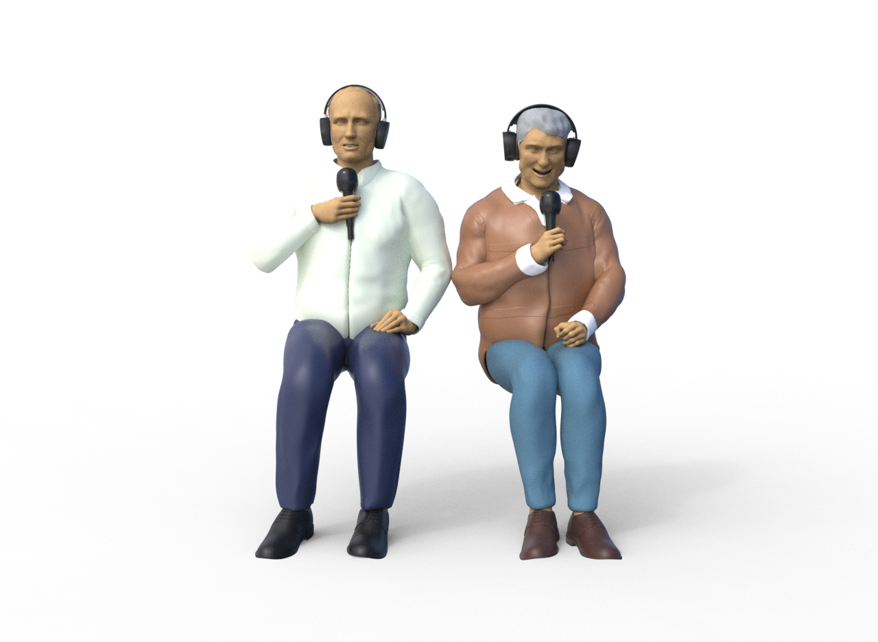Legendary commentators miniature set