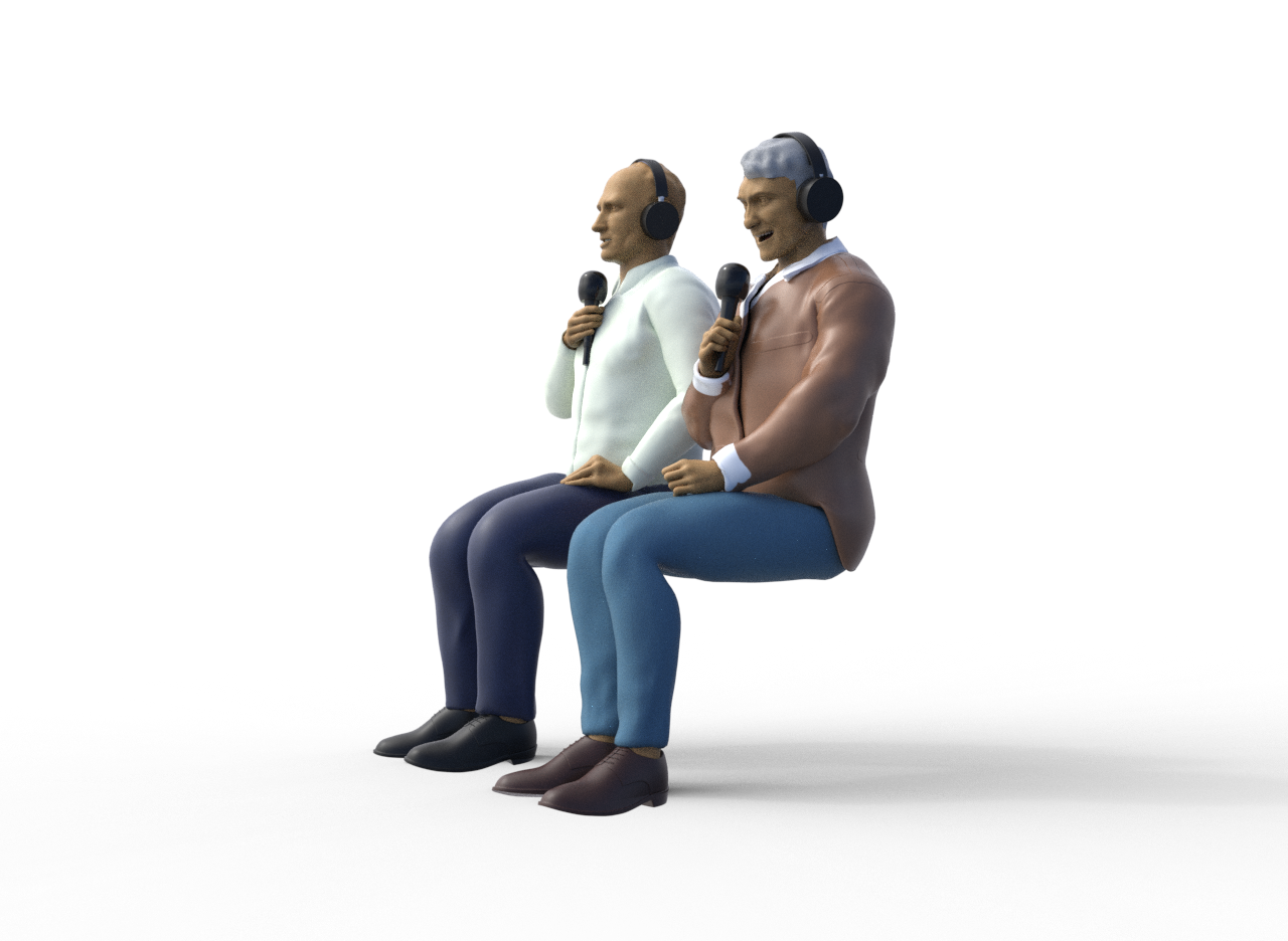 Legendary commentators miniature set
