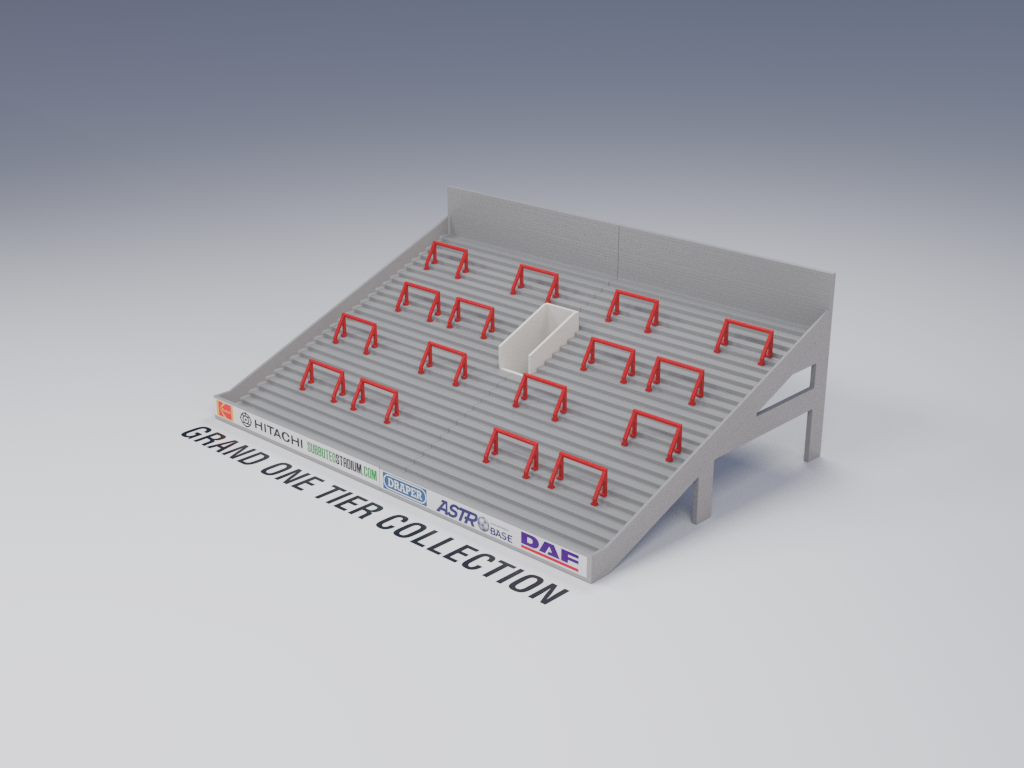 Grand One Tier Crush barriers (set of 16)