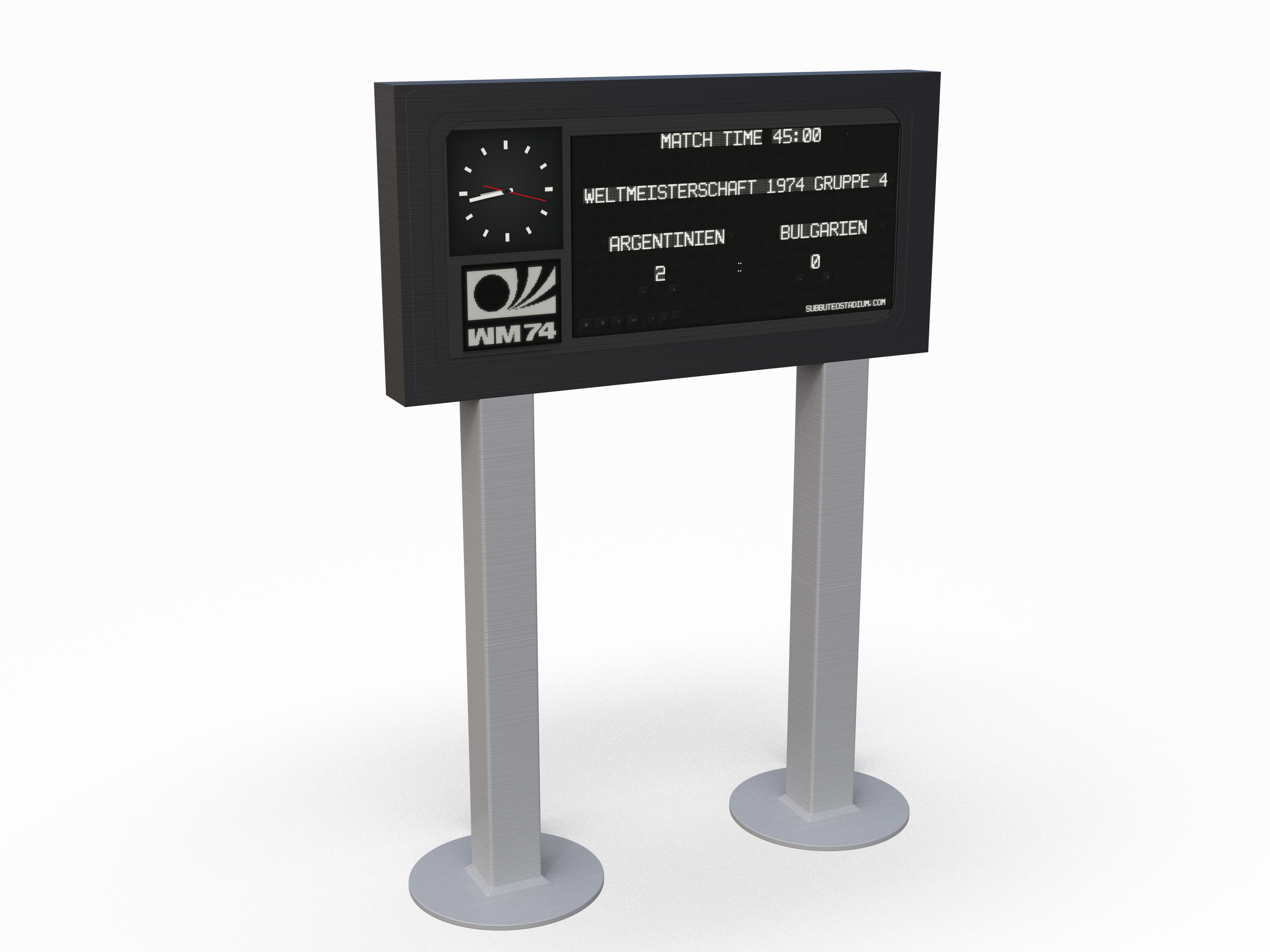 WM74 Digital Scoreboard Complete Set – Physical Scoreboard with Digital App