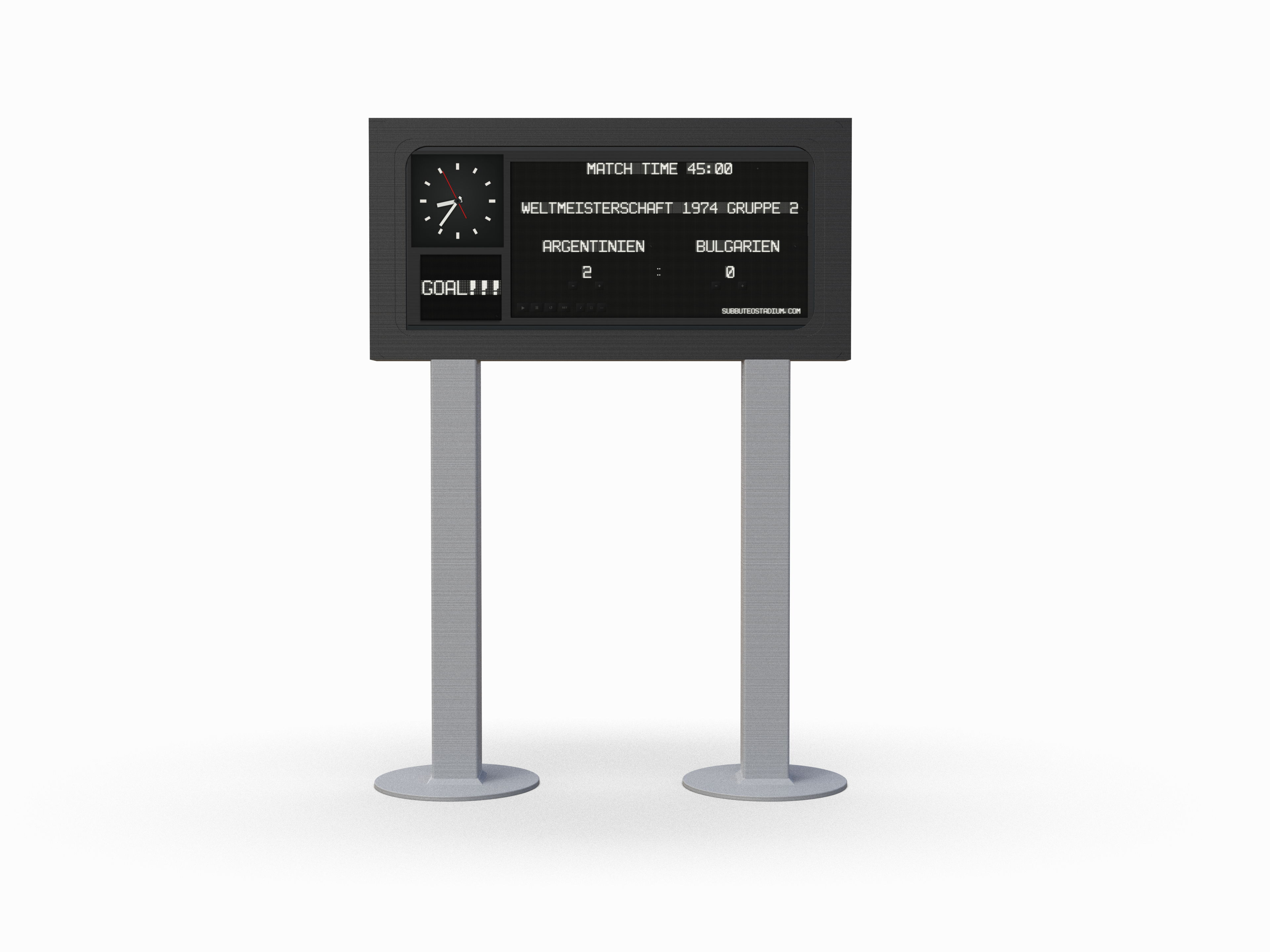 WM74 Digital Scoreboard Complete Set – Physical Scoreboard with Digital App