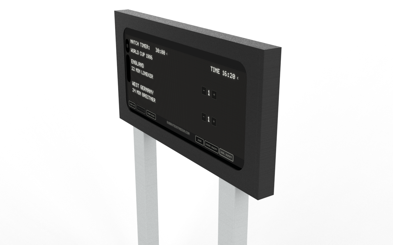 The Wembley Classic Digital Scoreboard Complete Set – Physical Scoreboard with Digital App