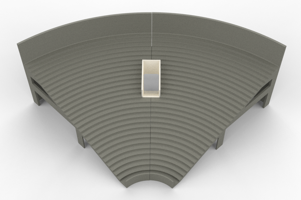 Grand One Tier Corner Grandstand Ref 10