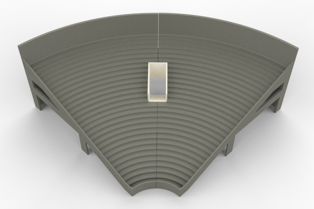 Grand One Tier Corner Grandstand Ref 9