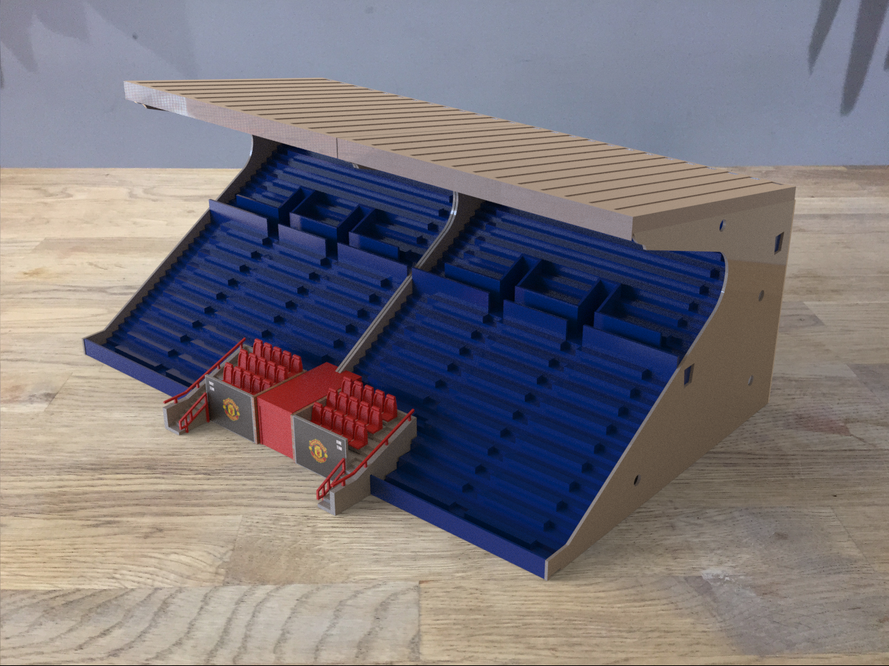 Replica Old Trafford Dugouts (set) with Players tunnel included