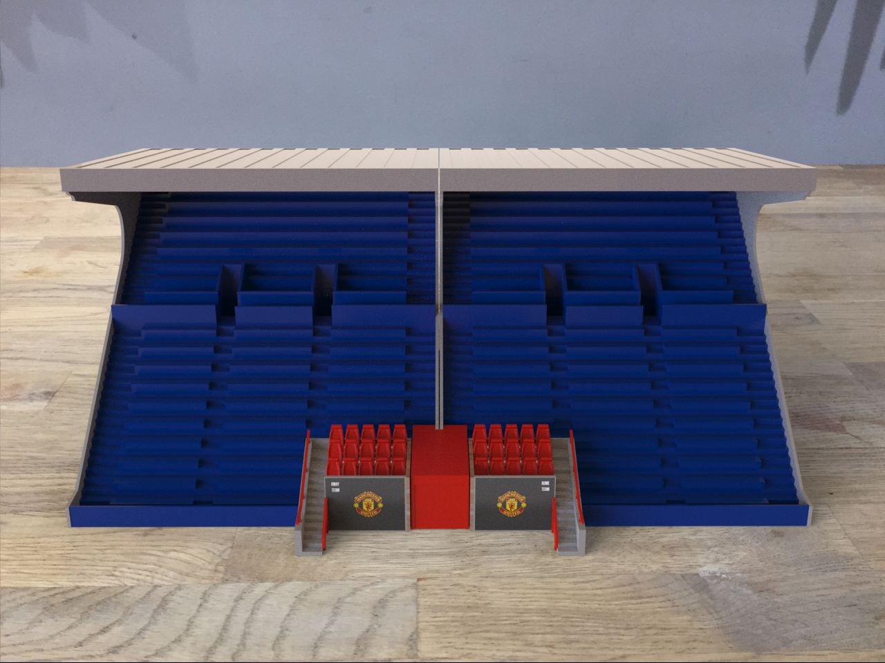 Replica Old Trafford Dugouts (set) with Players tunnel included