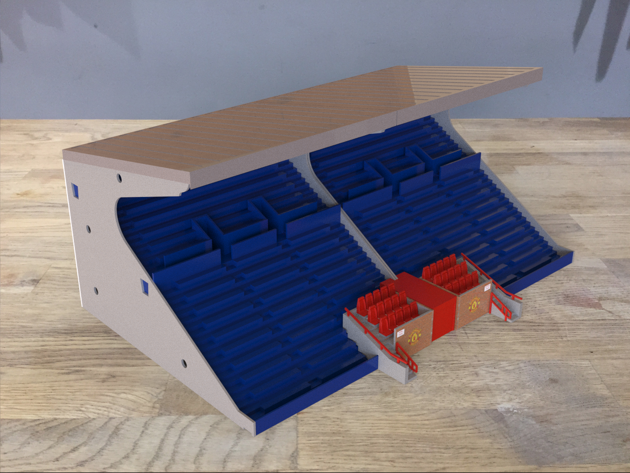 Replica Old Trafford Dugouts (set) with Players tunnel included