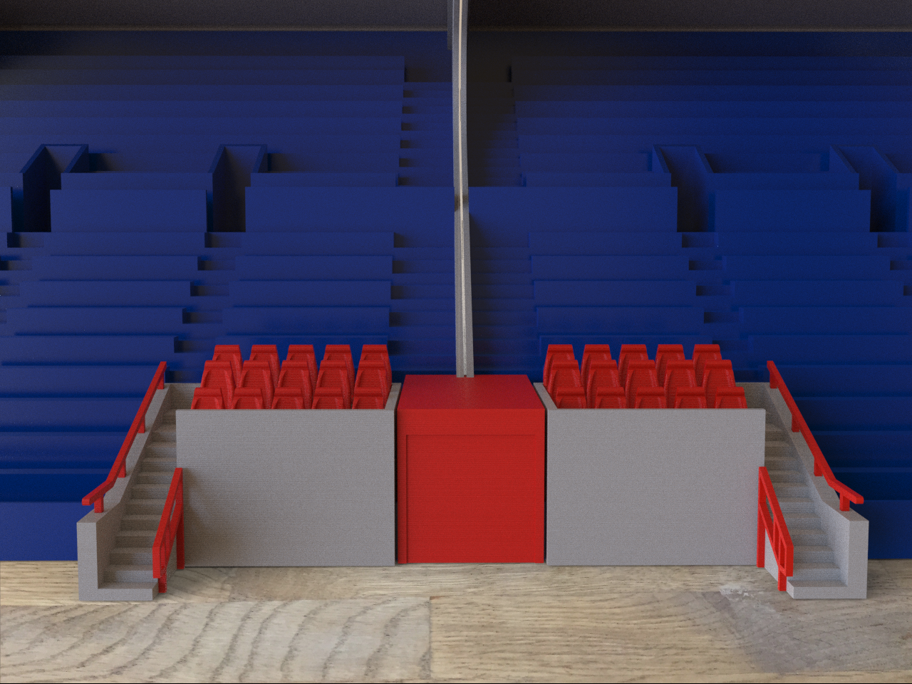 Replica Old Trafford Dugouts (set) with Players tunnel included