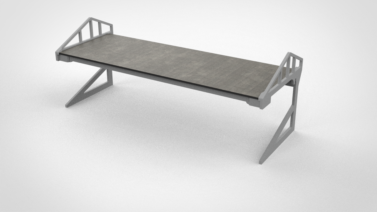 Single tier construction with roof for Terraces T1 , T3 and T5