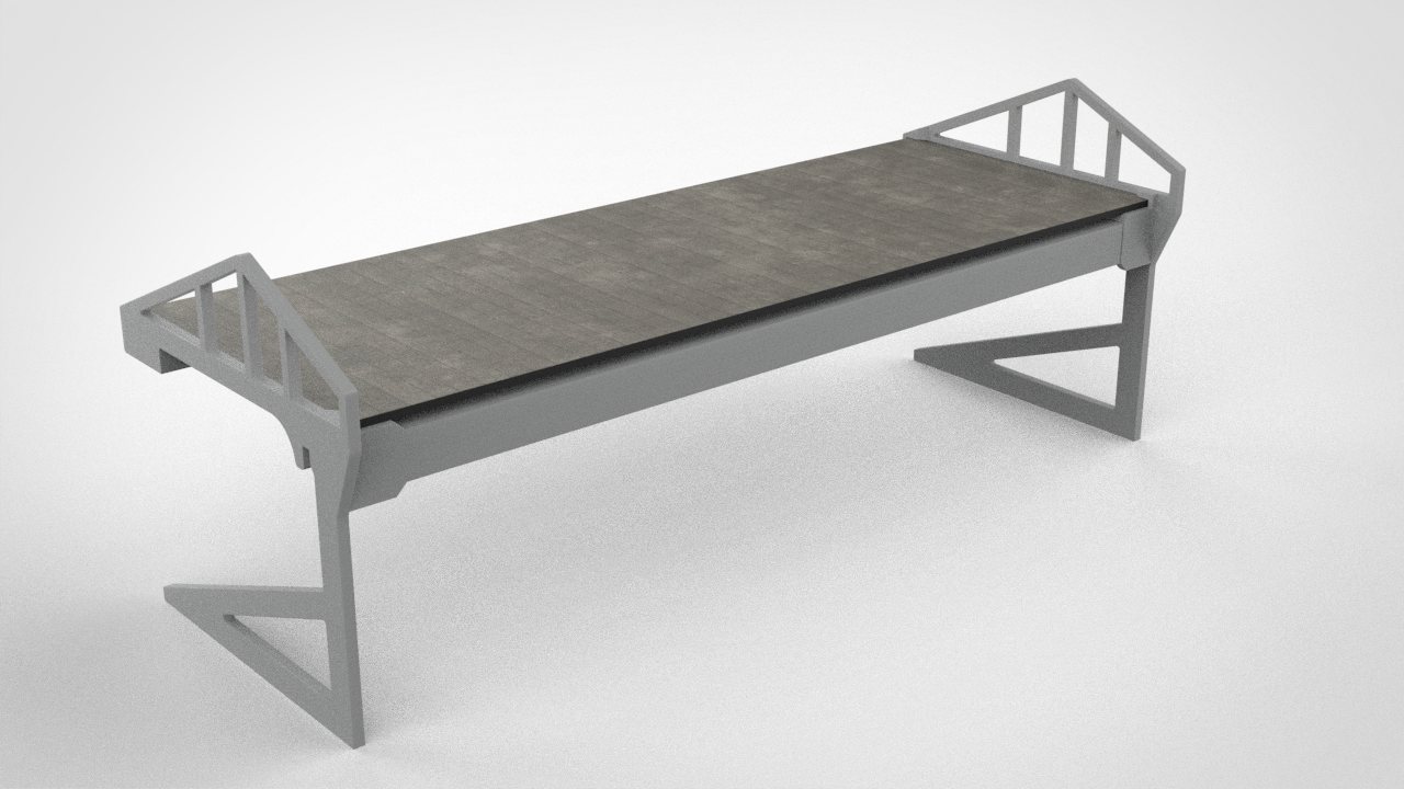 Single tier construction with roof for Terraces T1 , T3 and T5