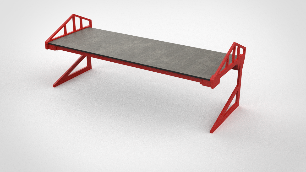 Single tier construction with roof for Terraces T1 , T3 and T5