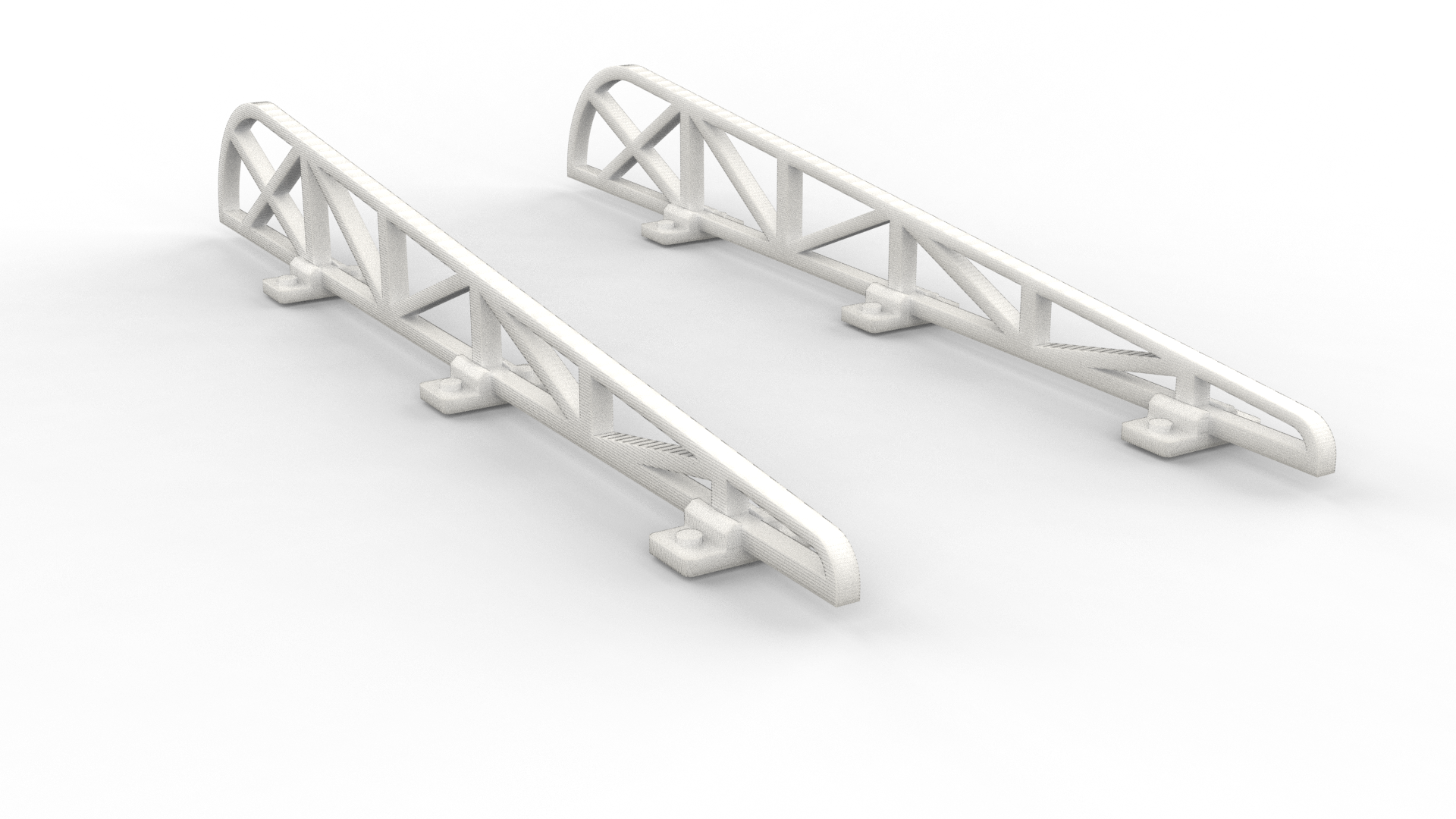 ROUNDED ROOF CONSTRUCTION PARTS (SET OF 2) FOR GRANDSTANDS