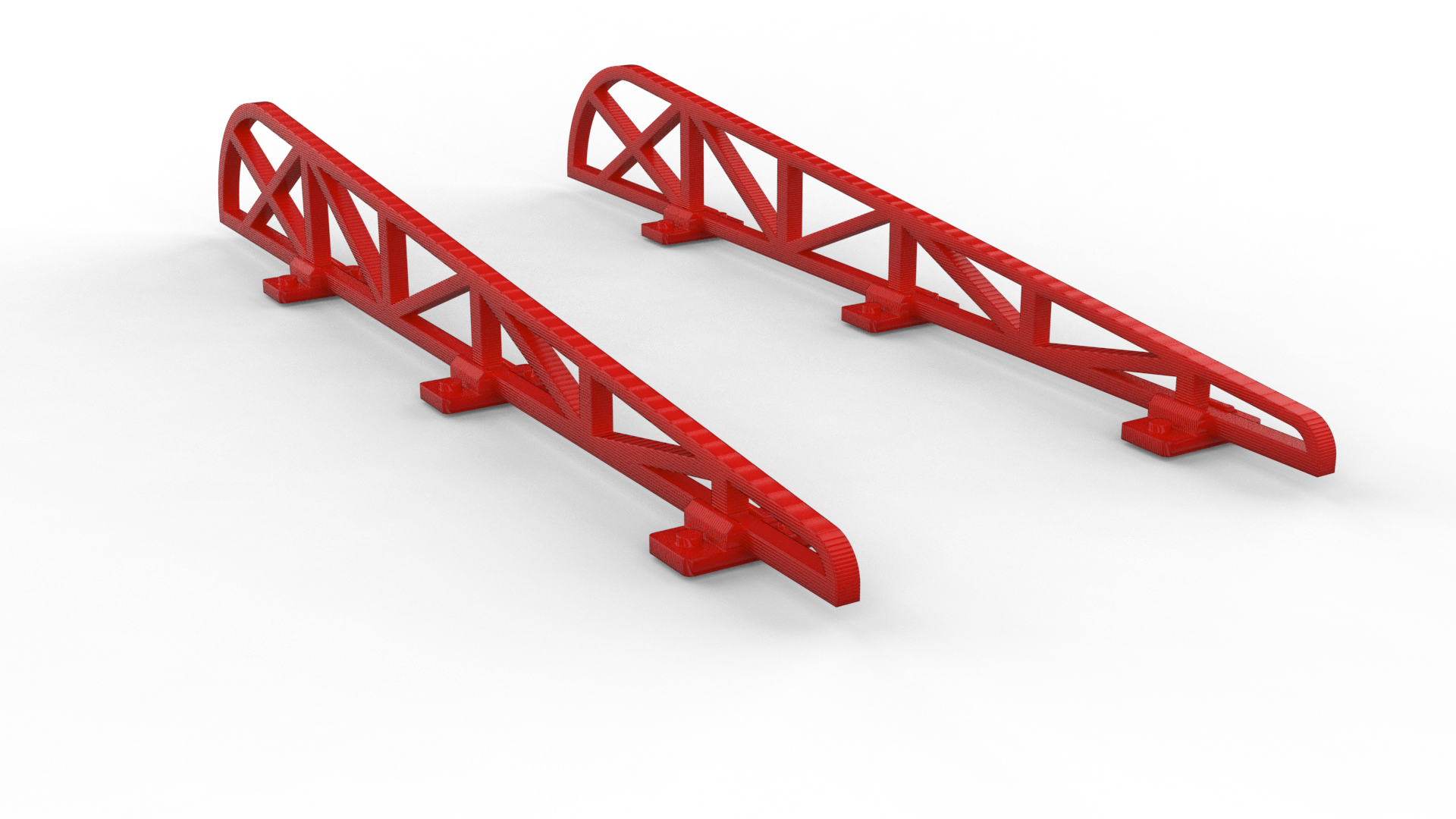 ROUNDED ROOF CONSTRUCTION PARTS (SET OF 2) FOR GRANDSTANDS