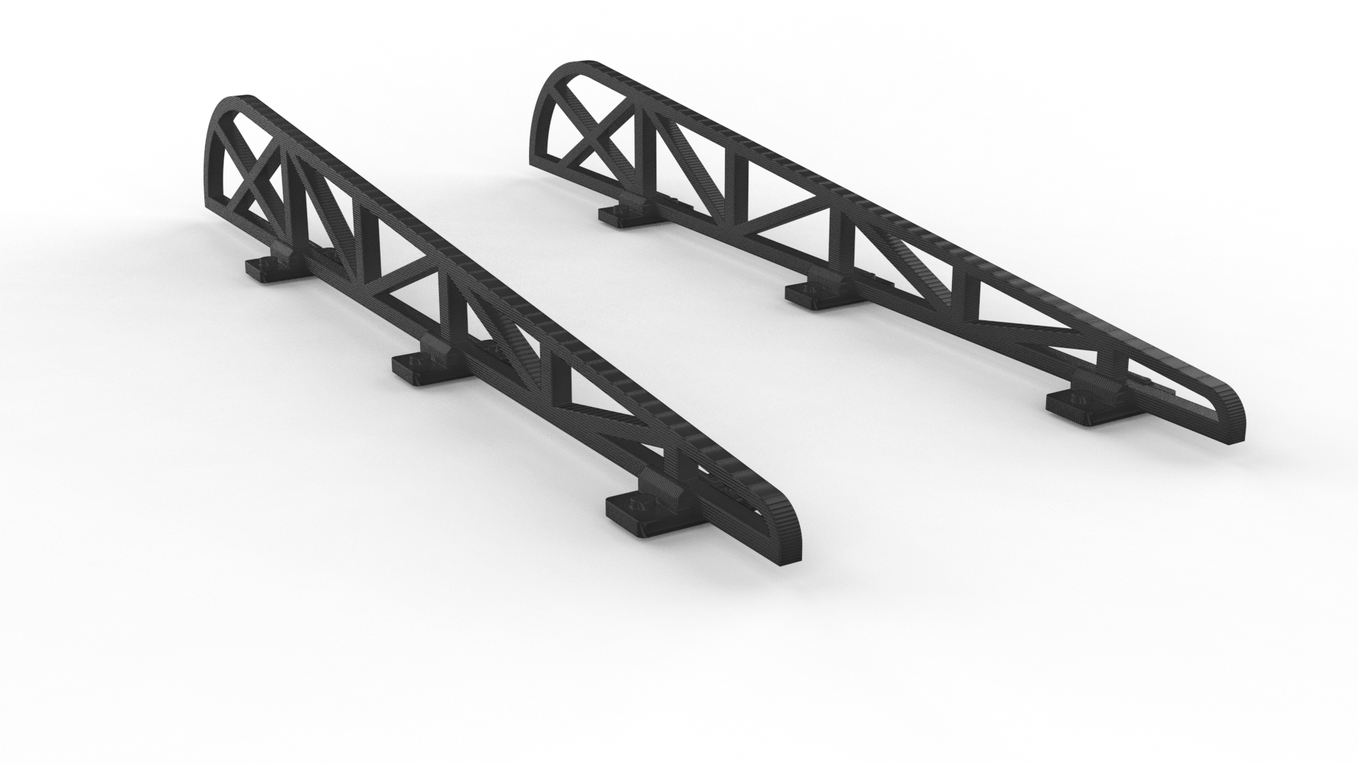 ROUNDED ROOF CONSTRUCTION PARTS (SET OF 2) FOR GRANDSTANDS