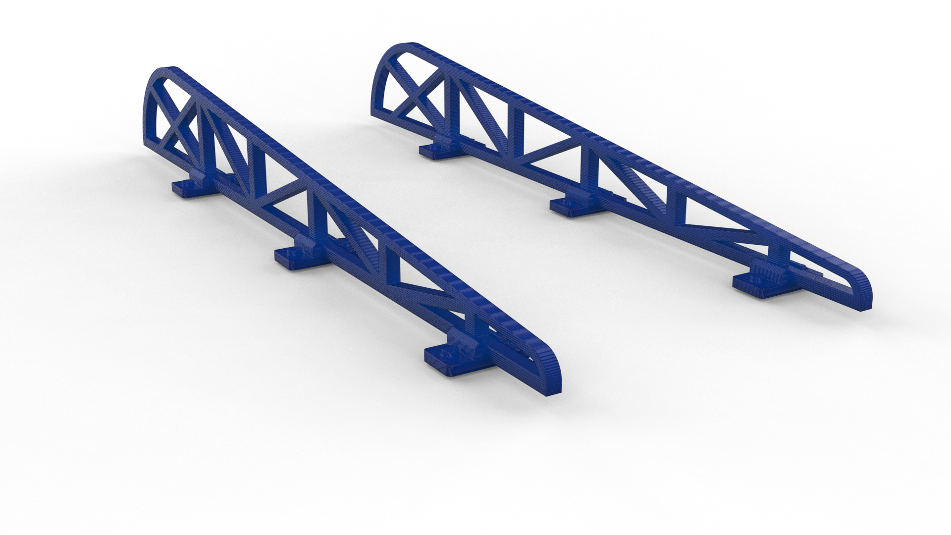 ROUNDED ROOF CONSTRUCTION PARTS (SET OF 2) FOR GRANDSTANDS