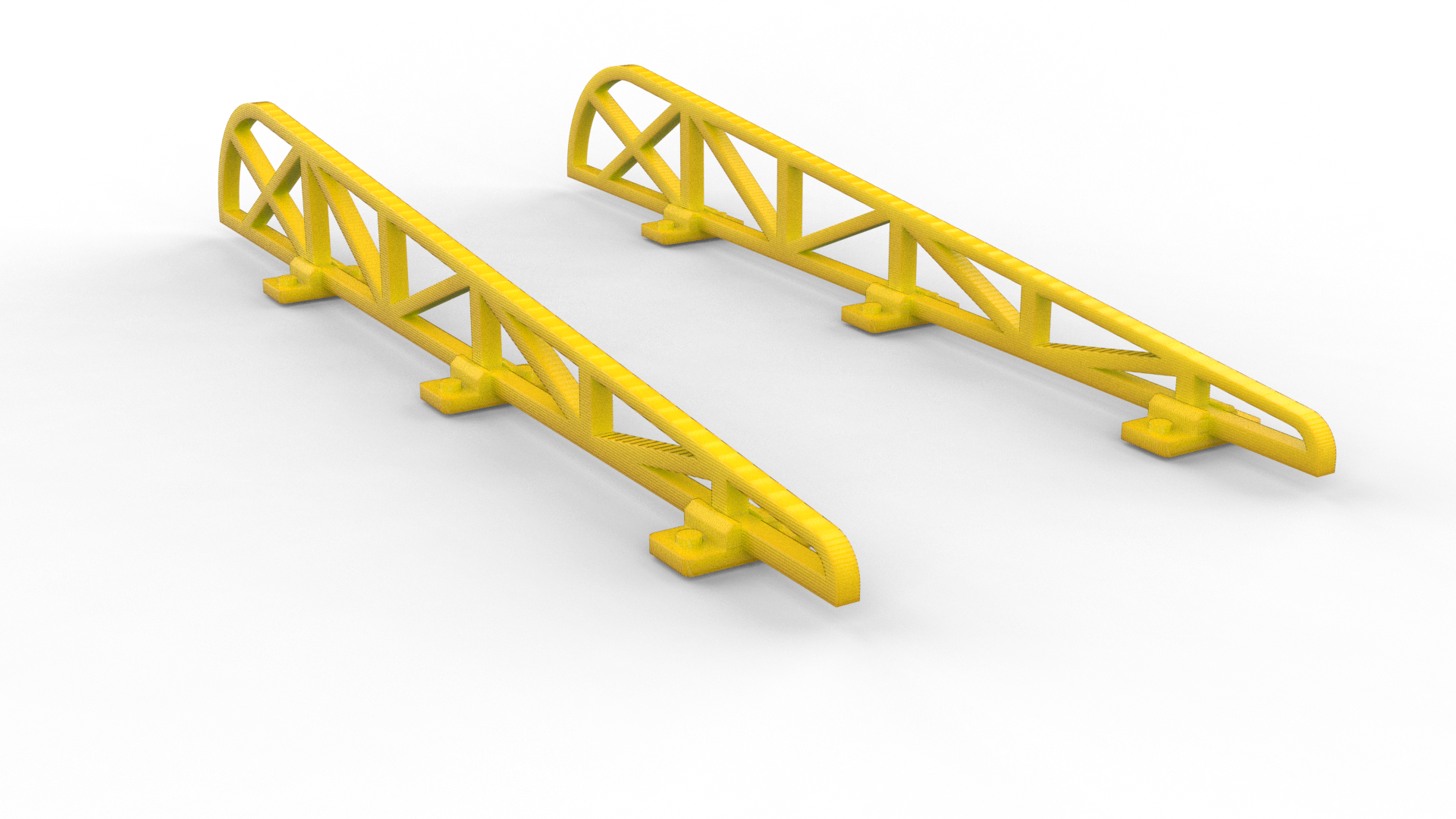 ROUNDED ROOF CONSTRUCTION PARTS (SET OF 2) FOR GRANDSTANDS