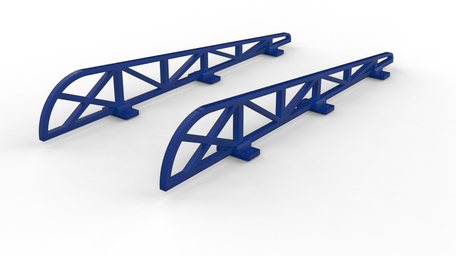 ROUNDED ROOF CONSTRUCTION PARTS (SET OF 2) FOR GRANDSTANDS