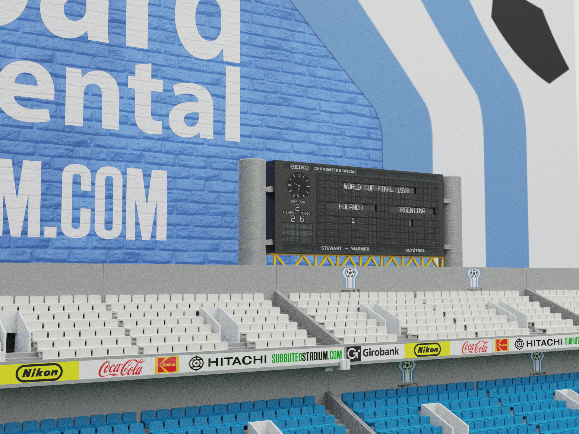 El Monumental scoreboard