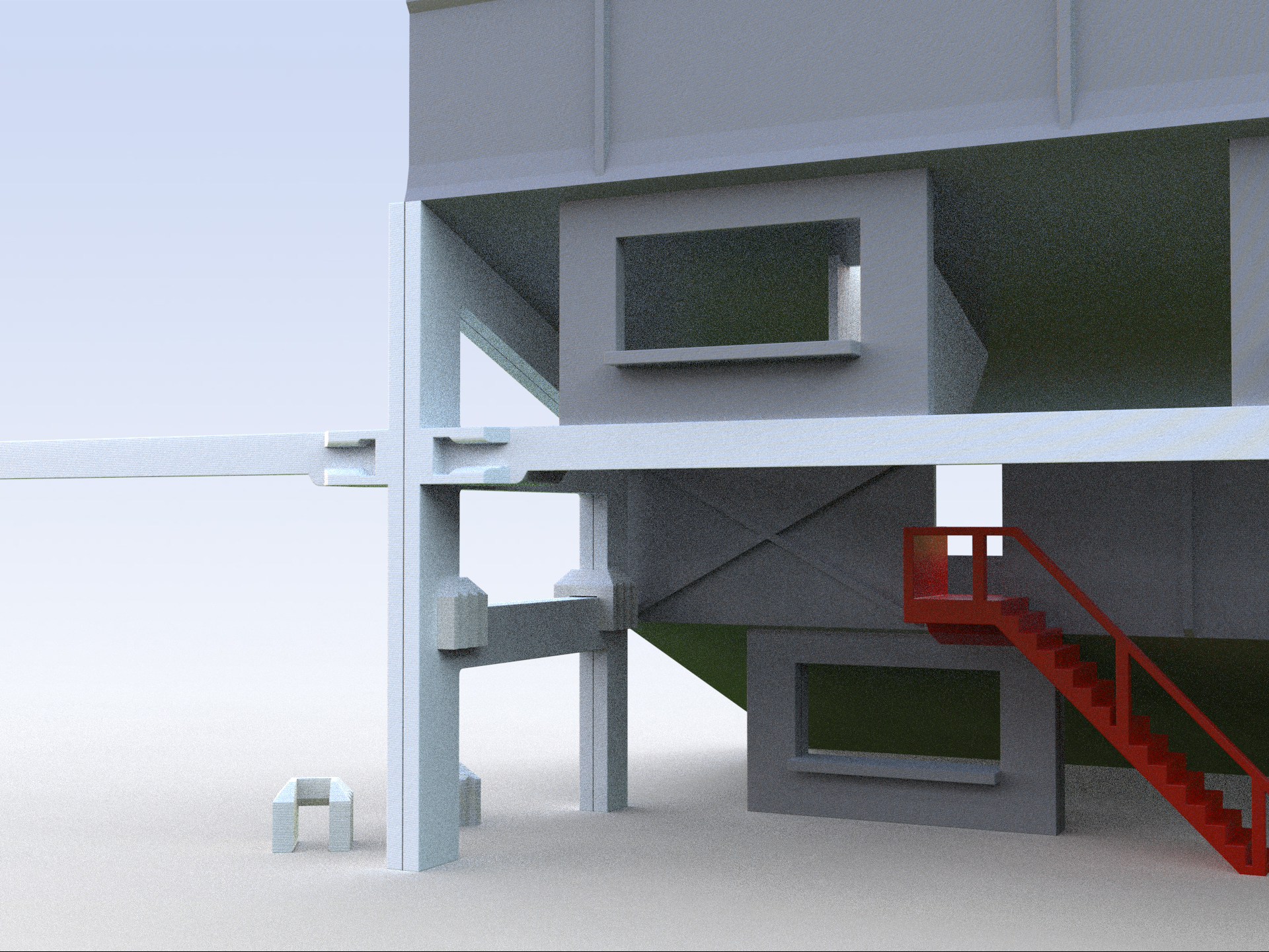 Set of 6 Connectors for Subbutestadium constructions and roofs