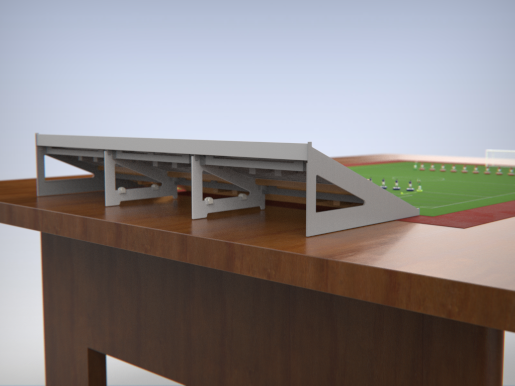 The Stadium Wall – Modular Grandstand Support for Subbuteo