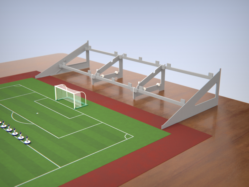 The Stadium Wall – Modular Grandstand Support for Subbuteo