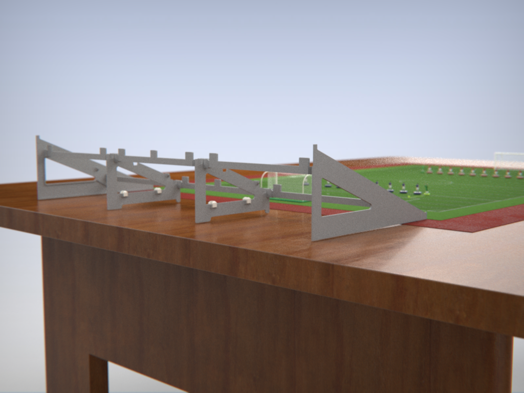 The Stadium Wall – Modular Grandstand Support for Subbuteo