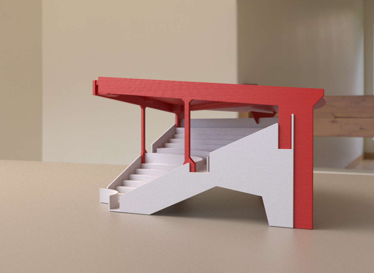 Straight roof construction for Subbuteo corner stand C143 and 61218