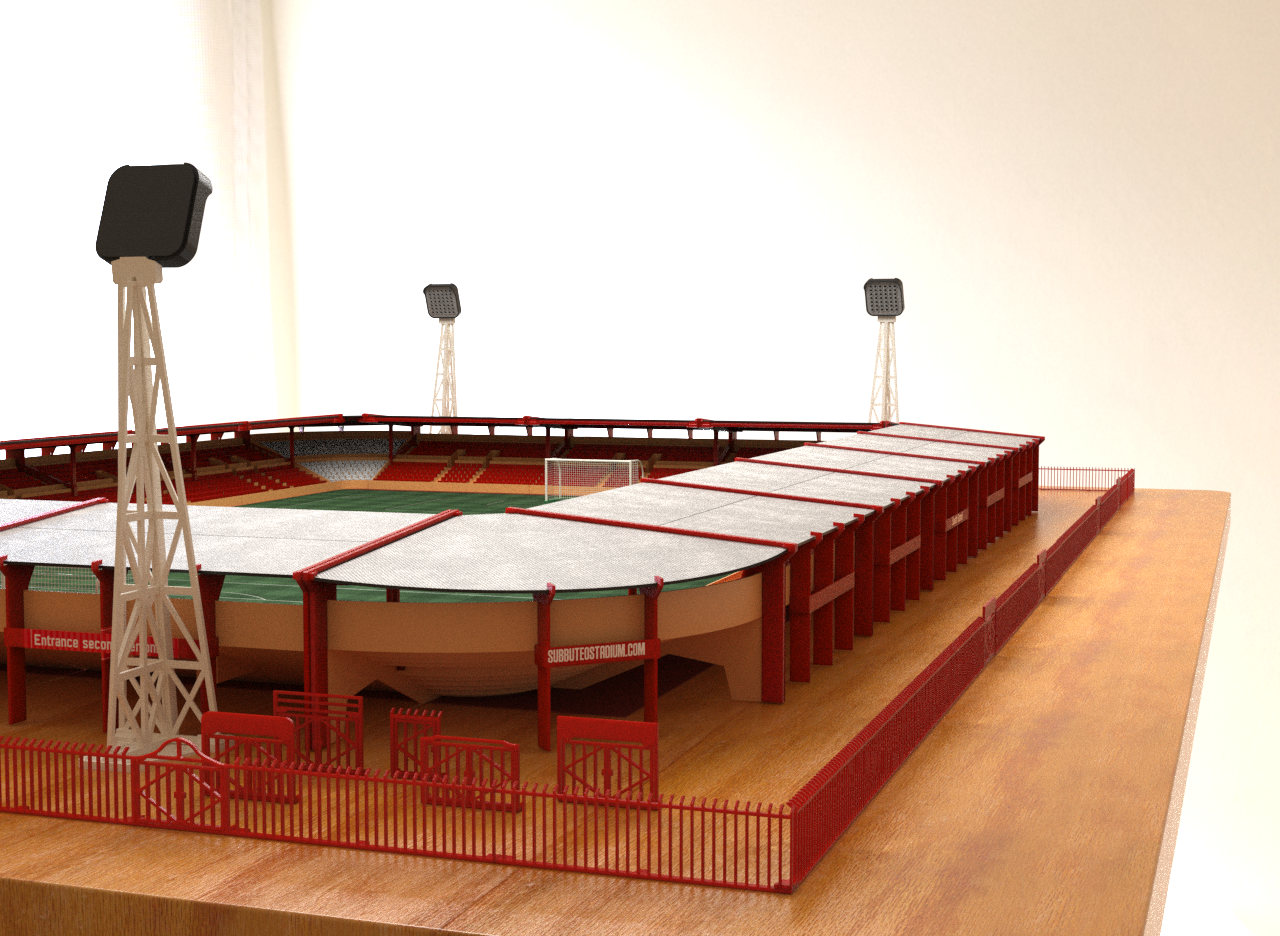 Straight roof construction for Subbuteo corner stand C143 and 61218