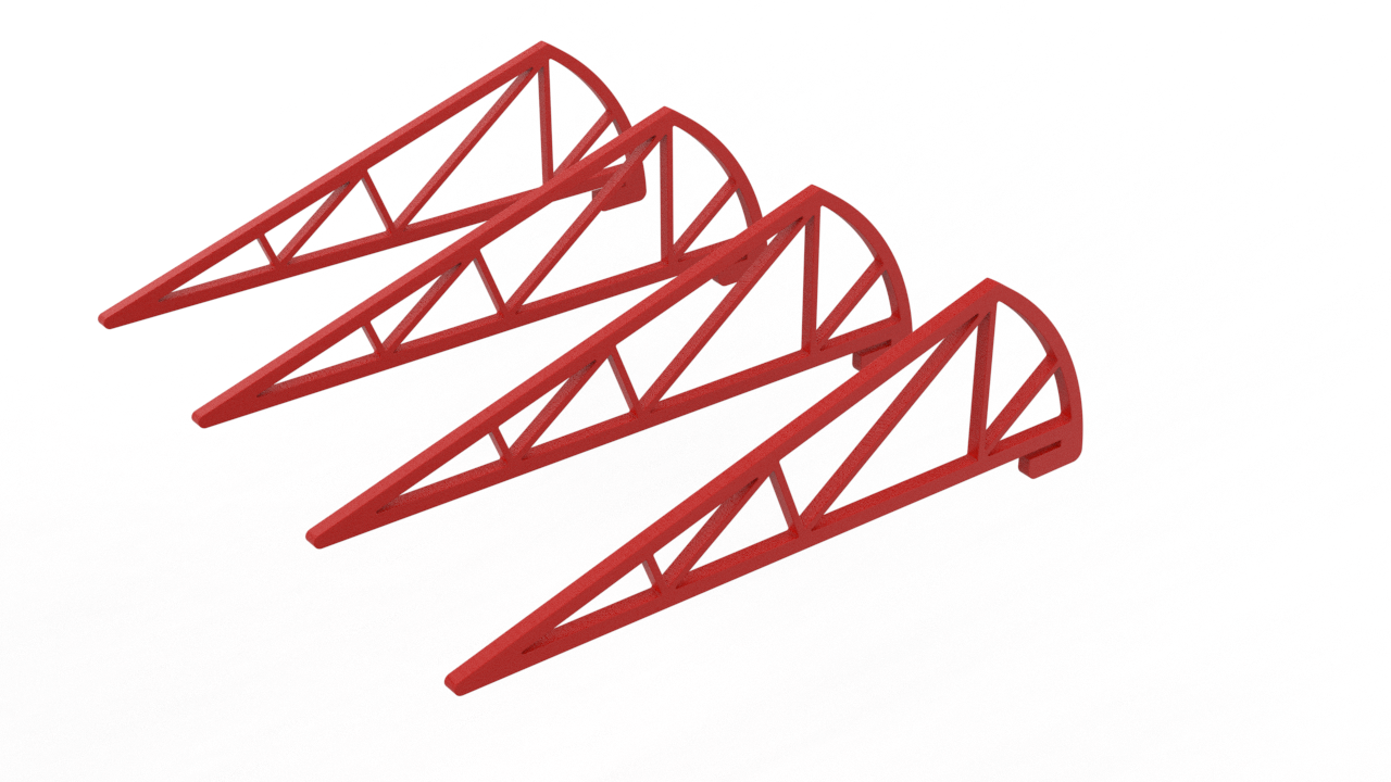 The APEX Grandstand Roof parts (set of 4)