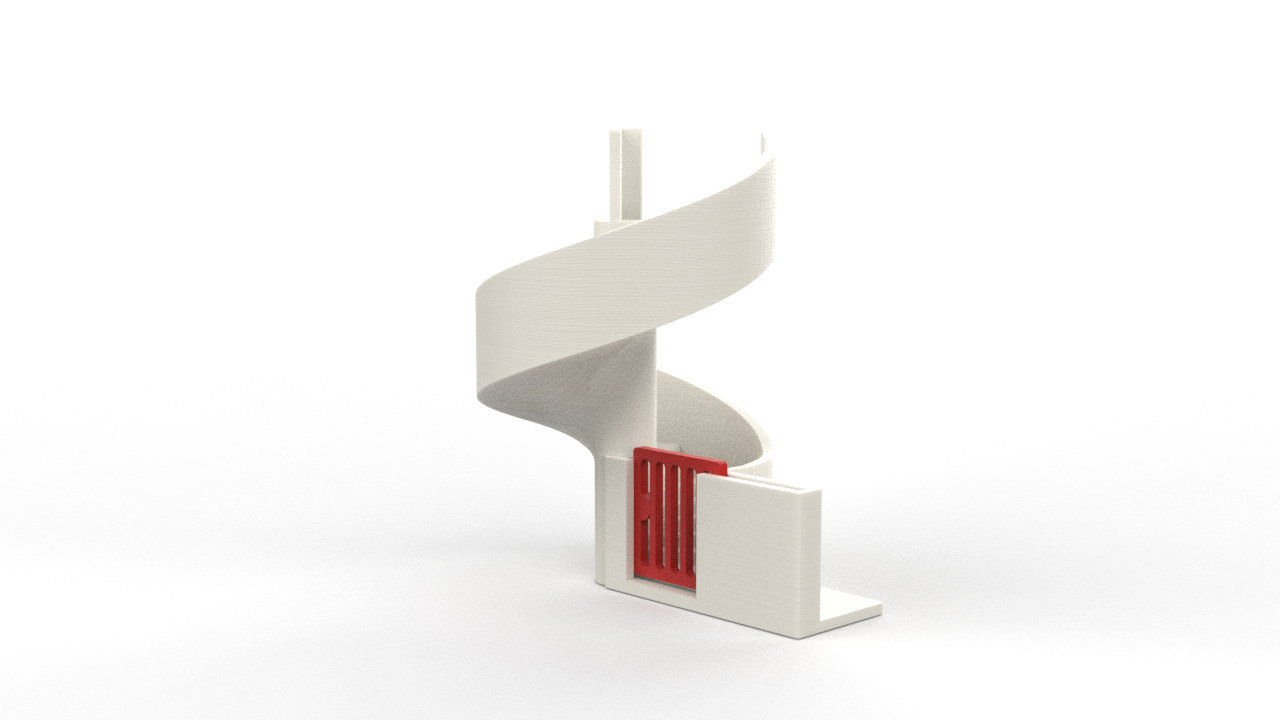 The APEX Grandstand Spiral stairs