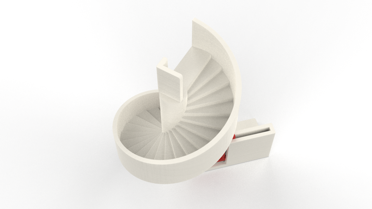 The APEX Grandstand Spiral stairs