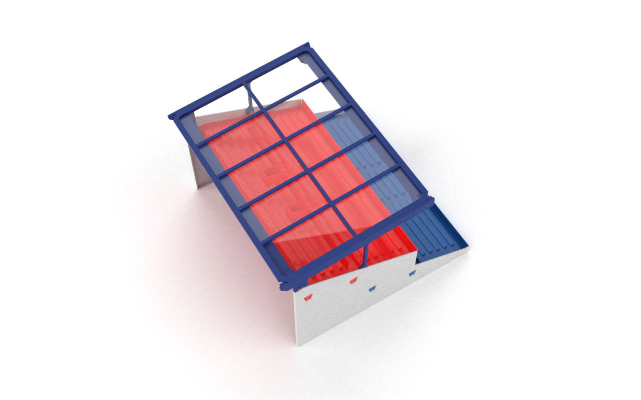 Transparent roof construction for Subbuteo 61216 Grandstand