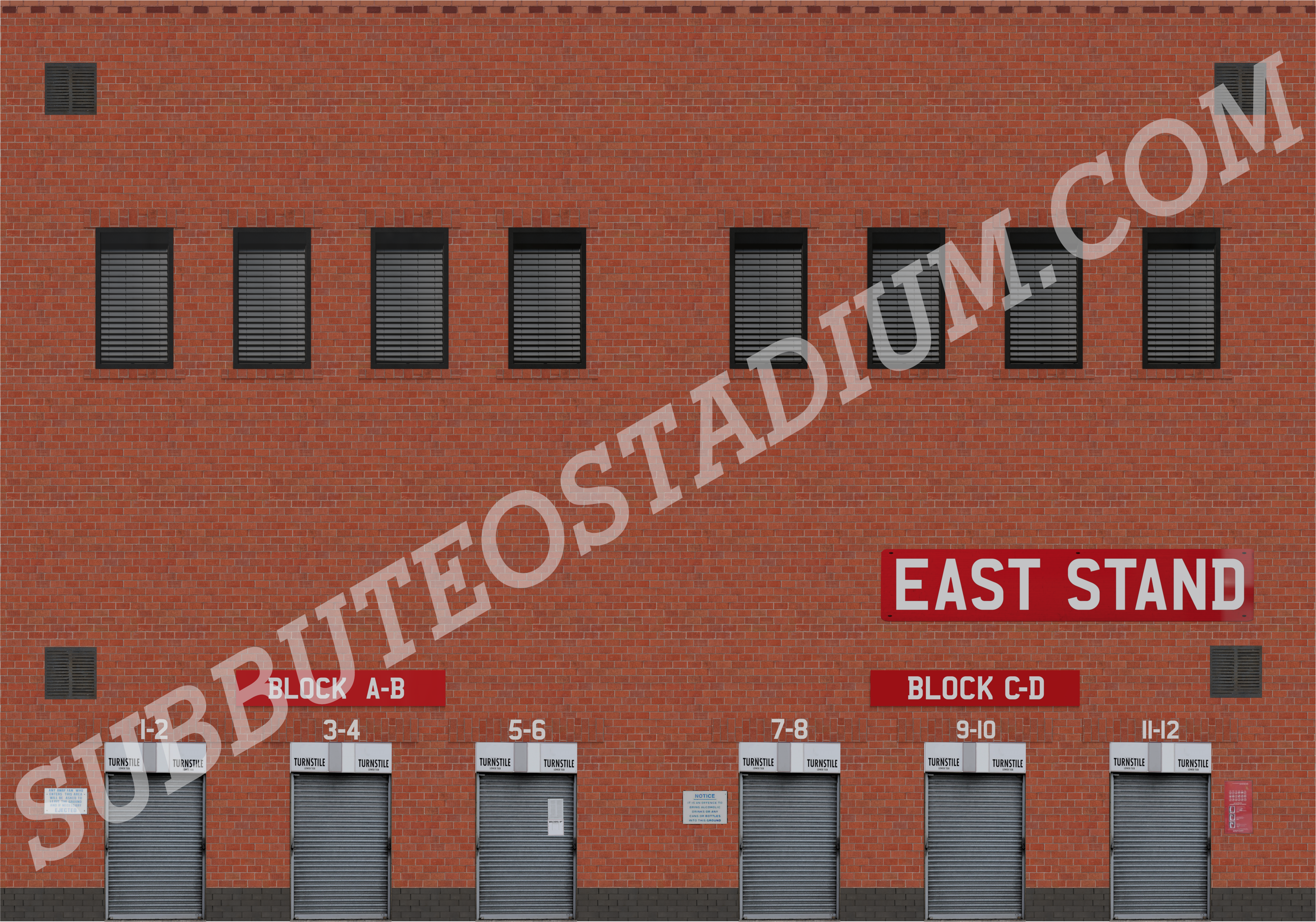 High detail Modern Facades for Zeugo Stand