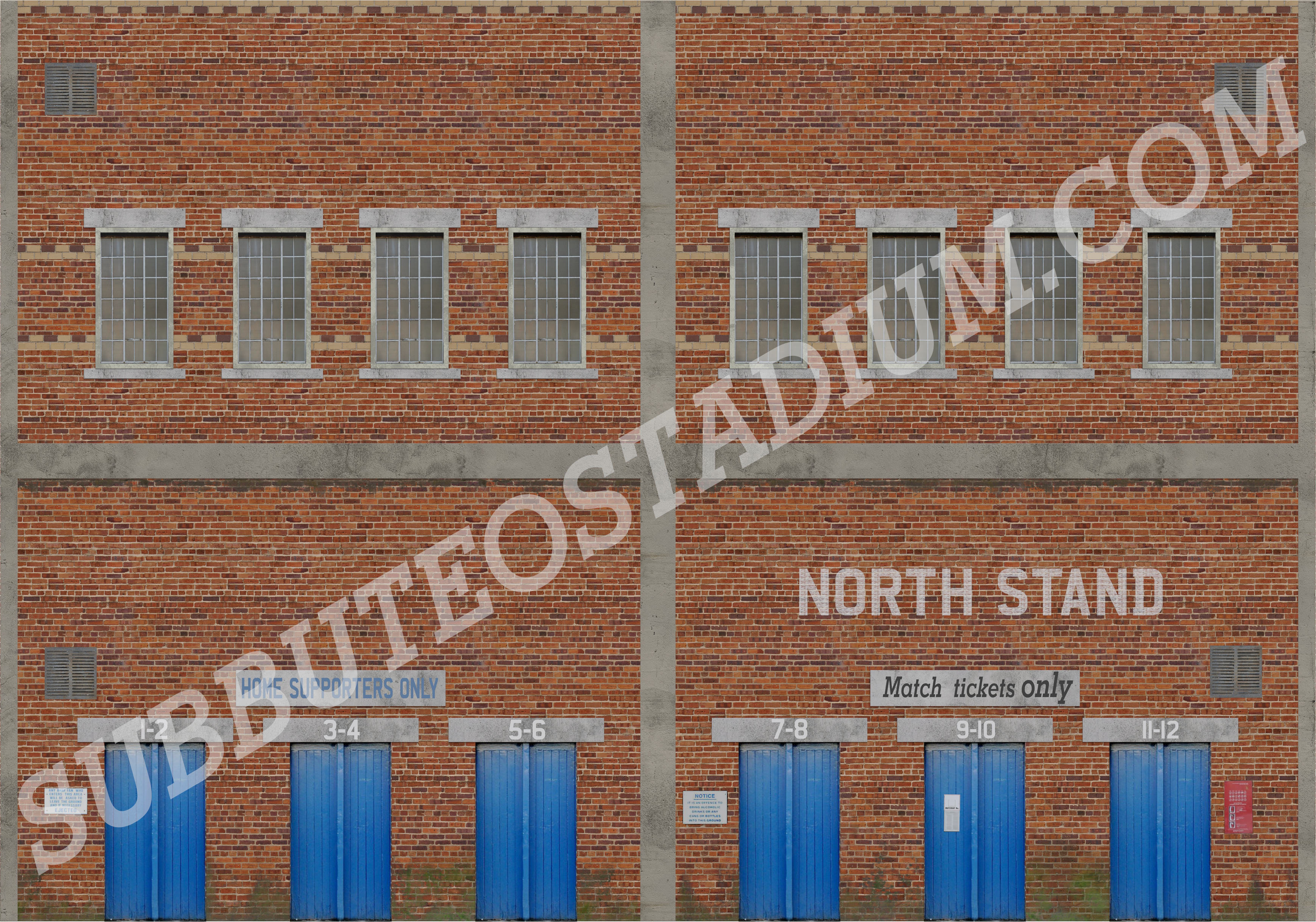 High detail Classic facades for Zeugo Stand