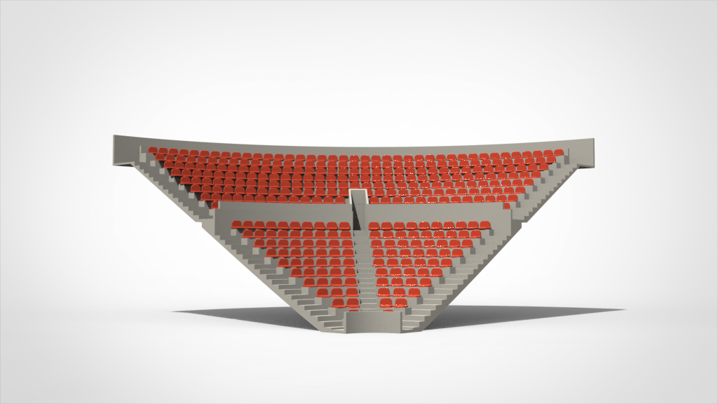364 ROUNDED SEATS FOR A ZEUGO CORNER STAND