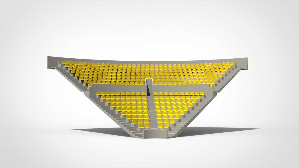 364 ROUNDED SEATS FOR A ZEUGO CORNER STAND
