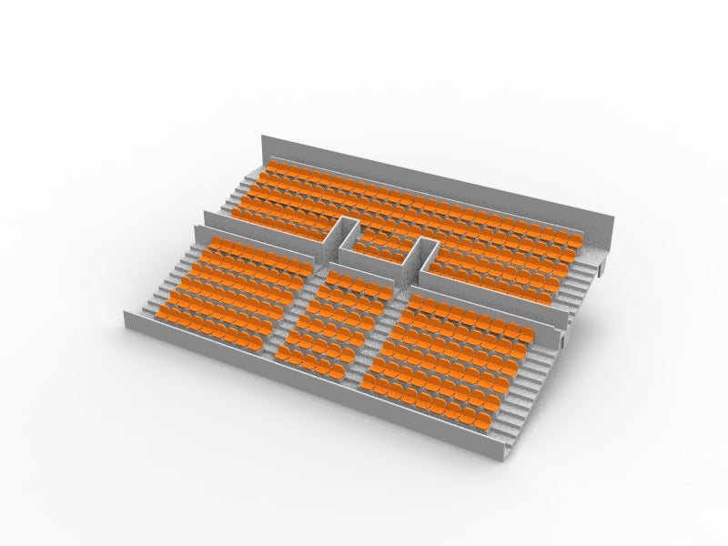 260 ROUNDED SEATS FOR A TWO TIER SUBBUTEO GRANDSTAND (REF 61216 AND 61217)