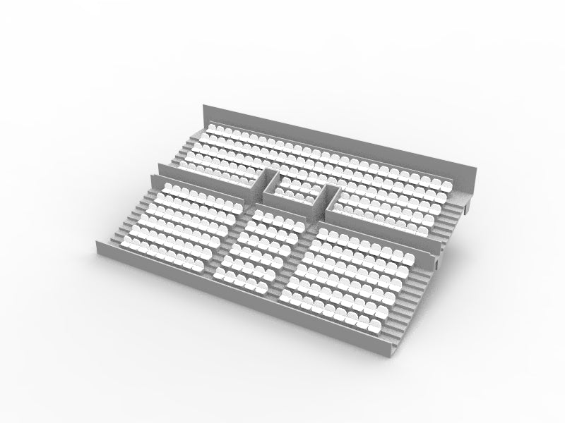 260 ROUNDED SEATS FOR A TWO TIER SUBBUTEO GRANDSTAND (REF 61216 AND 61217)
