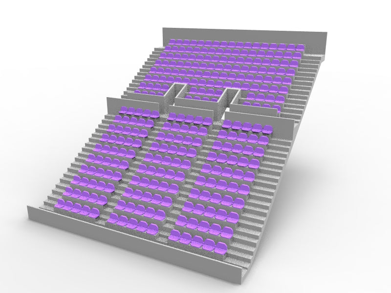 276 ROUNDED SEATS FOR A TWO TIER ZEUGO GRANDSTAND