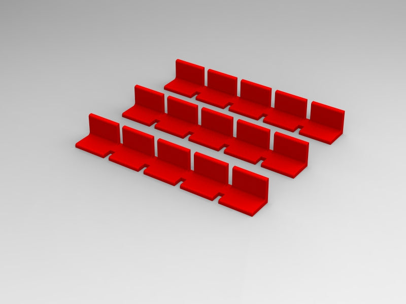 254 STANDARD SEATS FOR A TWO TIER VINTAGE SUBBUTEO GRANDSTAND (TUNNEL VERSION)