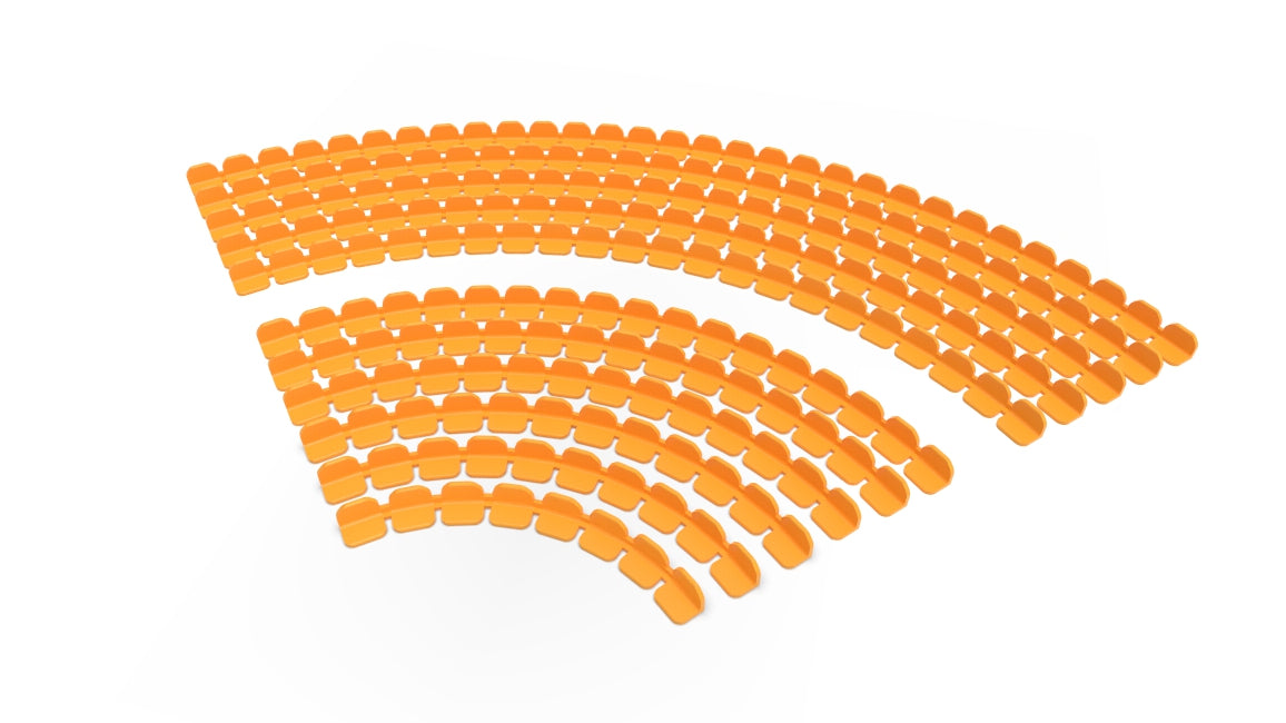 208 ROUNDED SEATS FOR A SUBBUTEO CORNER STAND (REF C143 AND 61218)