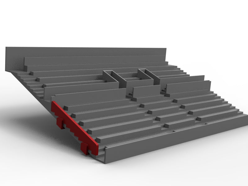 END PIECE FOR THE LOWER TIER OF A SUBBUTEO STAND