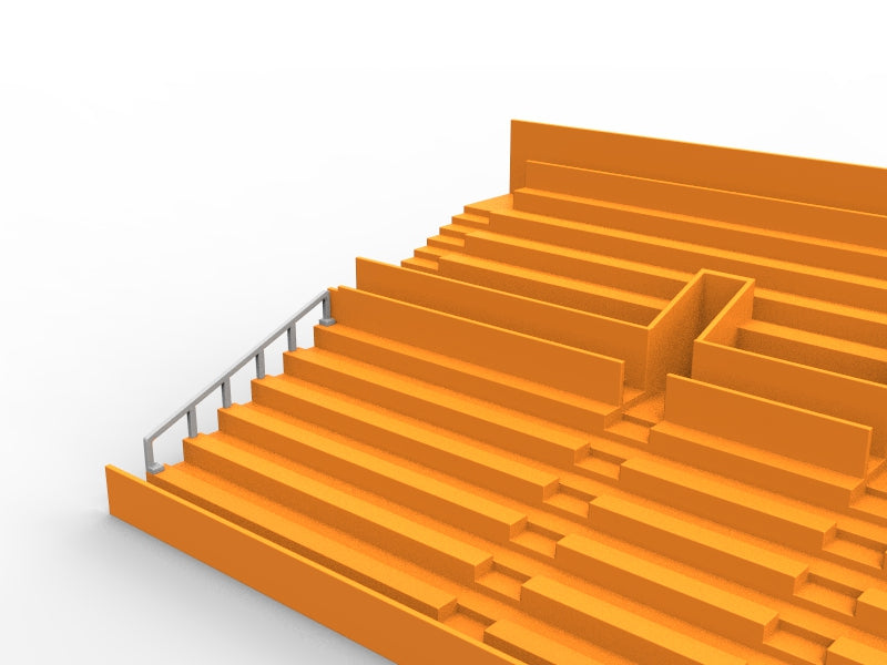 CORNER RAILING FOR THE LOWER TIER OF A SUBBUTEO VINTAGE STAND