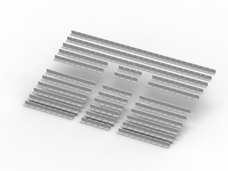 260 STANDARD SEATS FOR A TWO TIER SUBBUTEO GRANDSTAND (REF 61216 AND 61217)