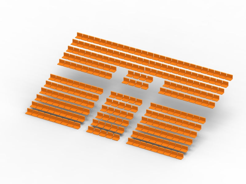 260 STANDARD SEATS FOR A TWO TIER SUBBUTEO GRANDSTAND (REF 61216 AND 61217)