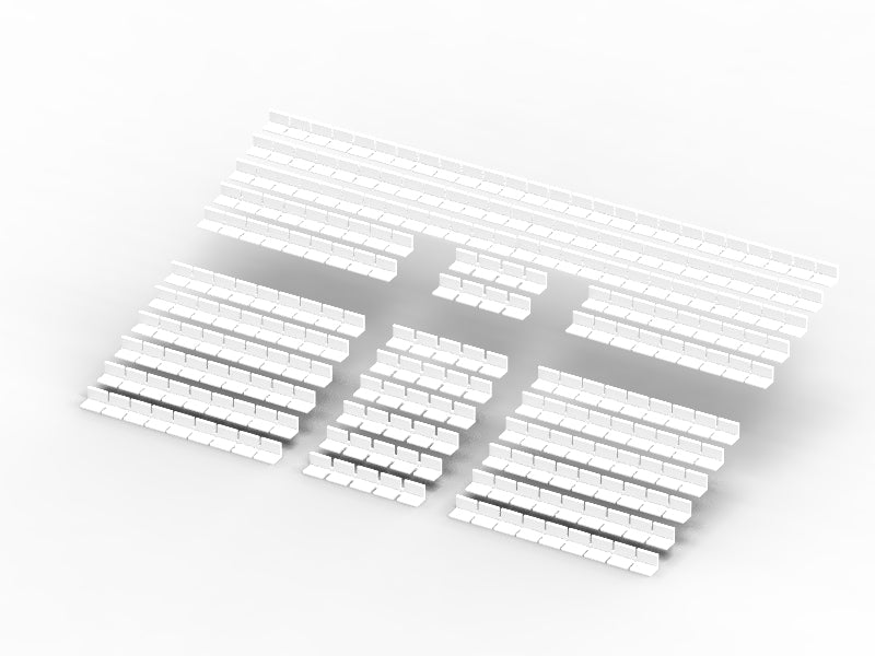 260 STANDARD SEATS FOR A TWO TIER SUBBUTEO GRANDSTAND (REF 61216 AND 61217)