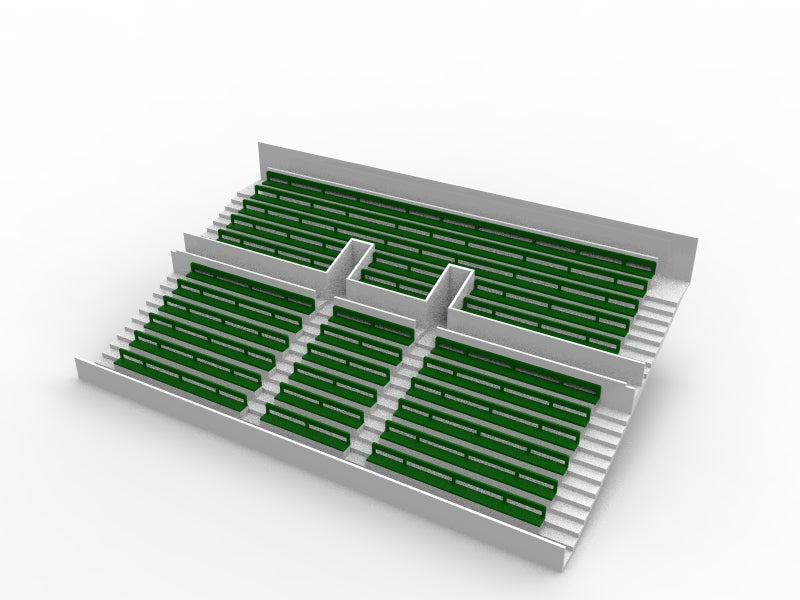 27 BENCHES FOR A TWO TIER NEW STYLE SUBBUTEO GRANDSTAND (REF 61216 AND 61217)