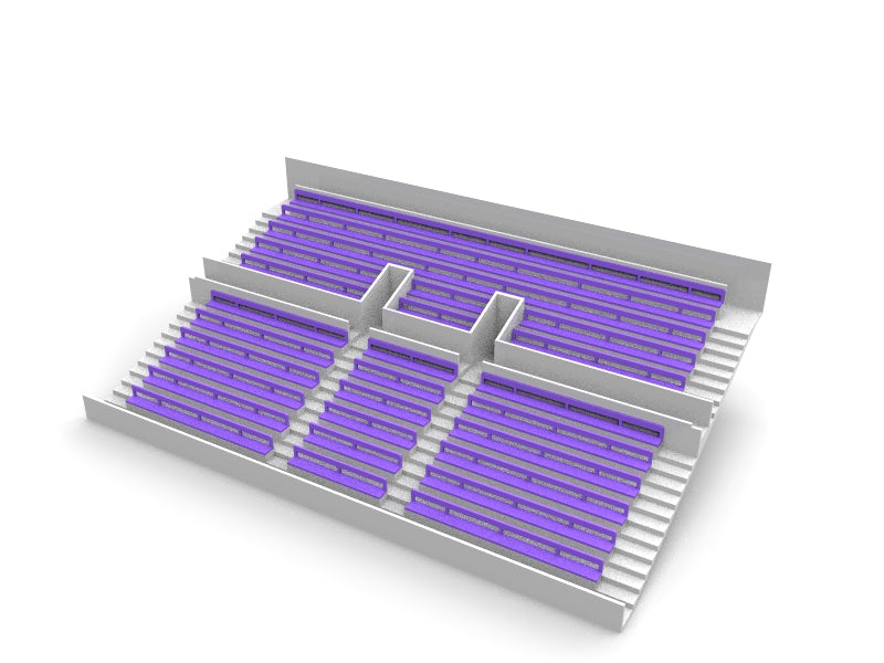 27 BENCHES FOR A TWO TIER NEW STYLE SUBBUTEO GRANDSTAND (REF 61216 AND 61217)