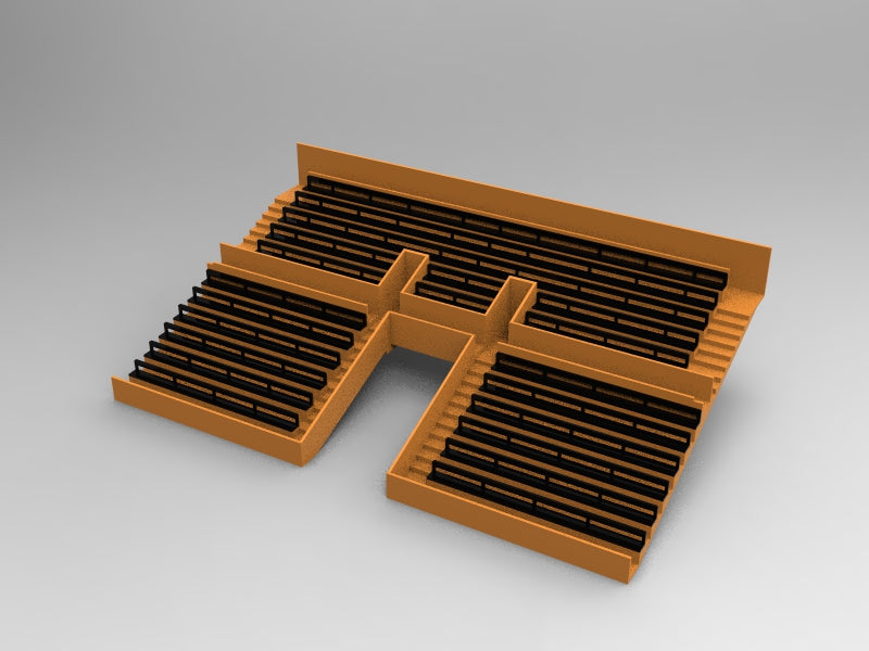 21 BENCHES FOR A TWO TIER VINTAGE SUBBUTEO GRANDSTAND TUNNEL VERSION