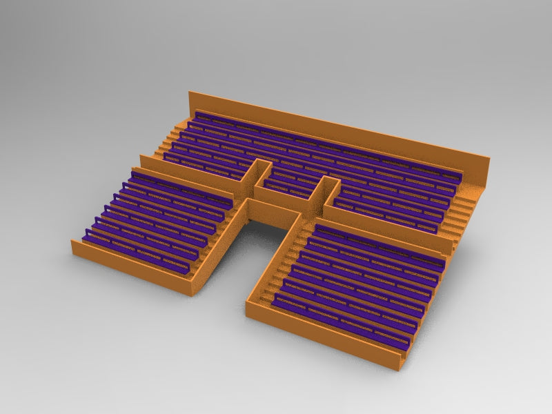 21 BENCHES FOR A TWO TIER VINTAGE SUBBUTEO GRANDSTAND TUNNEL VERSION